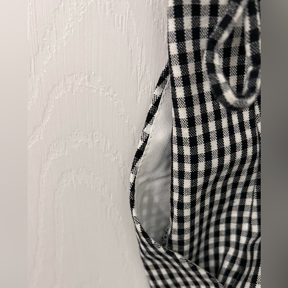 Gingham strapless romper - Picture 4 of 5